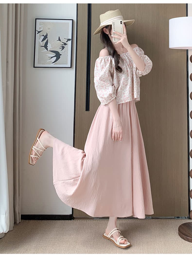 レディースワイドパンツ レディースワイドパンツ ふんわり優雅なスカートパンツ