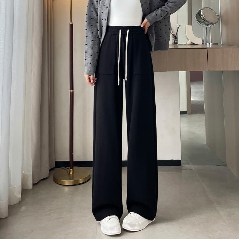 レディースワイドパンツ リラックス楽ちんワイドパンツ
