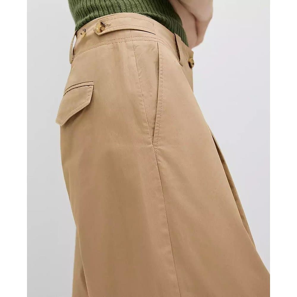 レディースワイドパンツ 上品シルエット ドレープワイドパンツ