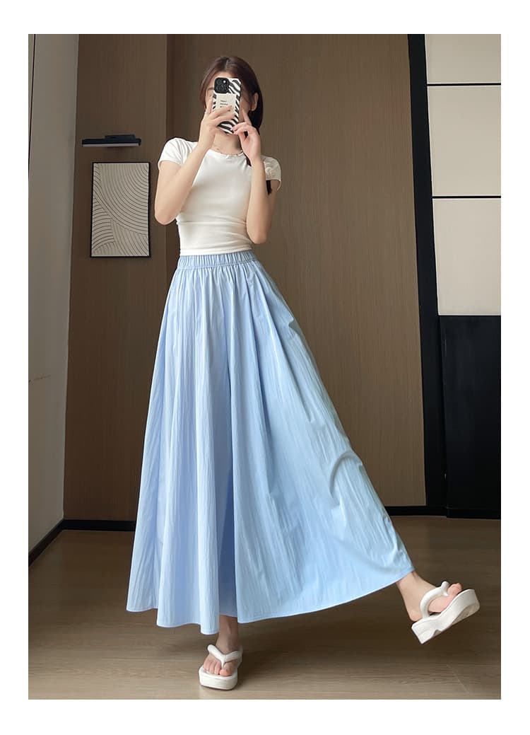 レディースワイドパンツ ボリュームたっぷり優美なタックパンツ