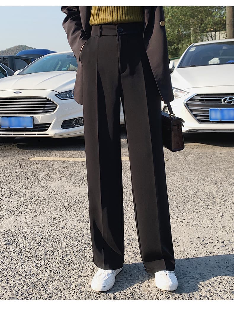 レディースワイドパンツ なめらかドレープ ワイドパンツ