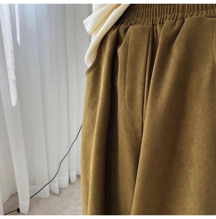 レディースワイドパンツ ゆったり風船パンツ九分丈ウエストゴム女性用その他