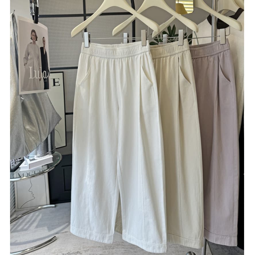 レディースワイドパンツ 2026年春夏新作 ゆったりワイドパンツ 4色展開 その他