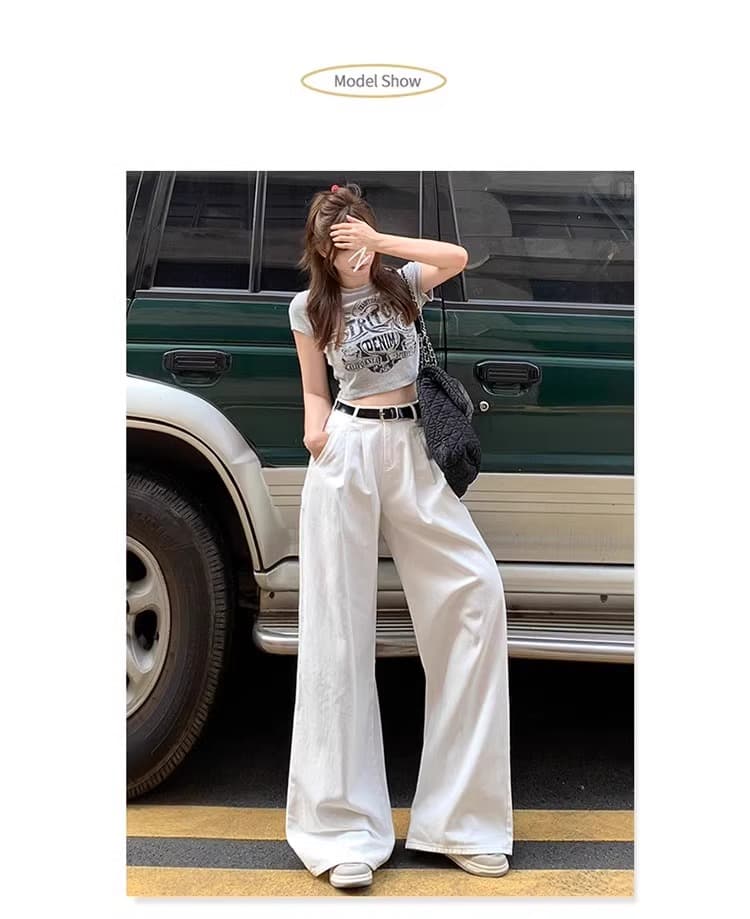 レディースワイドパンツ たっぷりタックワイドパンツ