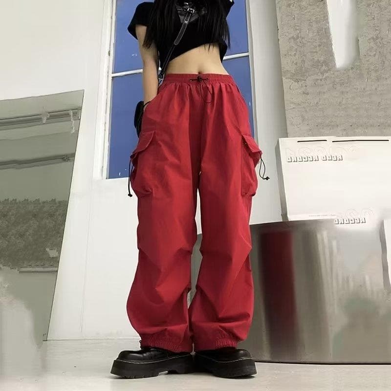 レディースワイドパンツ ゆったり実用性 ポケット付きワイドパンツ