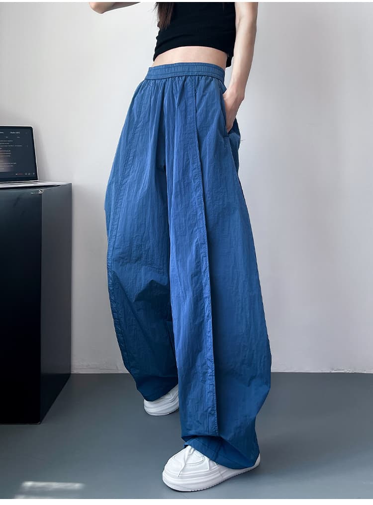 レディースワイドパンツ ゆったりリラックスタックワイドパンツ
