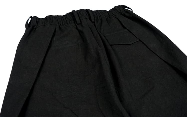 レディースワイドパンツ レディース プリーツ入りゆったりパンツ
