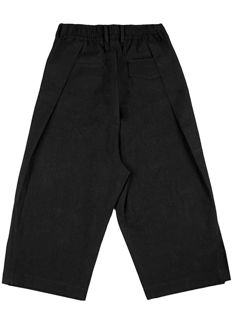 レディースワイドパンツ レディース プリーツ入りゆったりパンツ