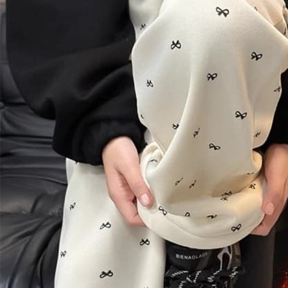 レディースワイドパンツ もこもこチェックワイドパンツ