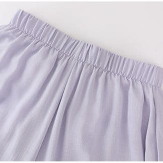 レディースワイドパンツ 高腰フレアワイドスカーチョ