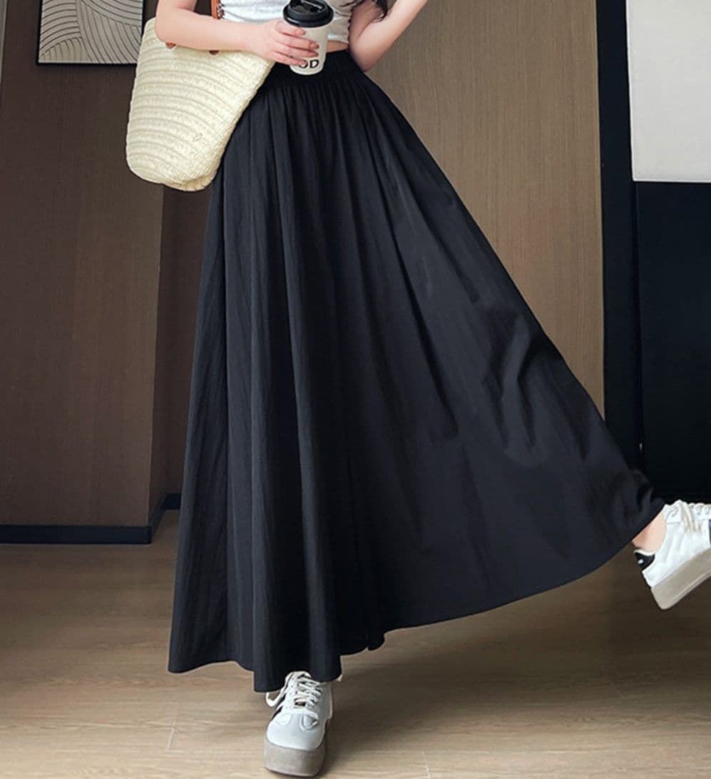 レディースワイドパンツ 涼感ガウチョパンツ 春夏秋用 ハイウエスト
