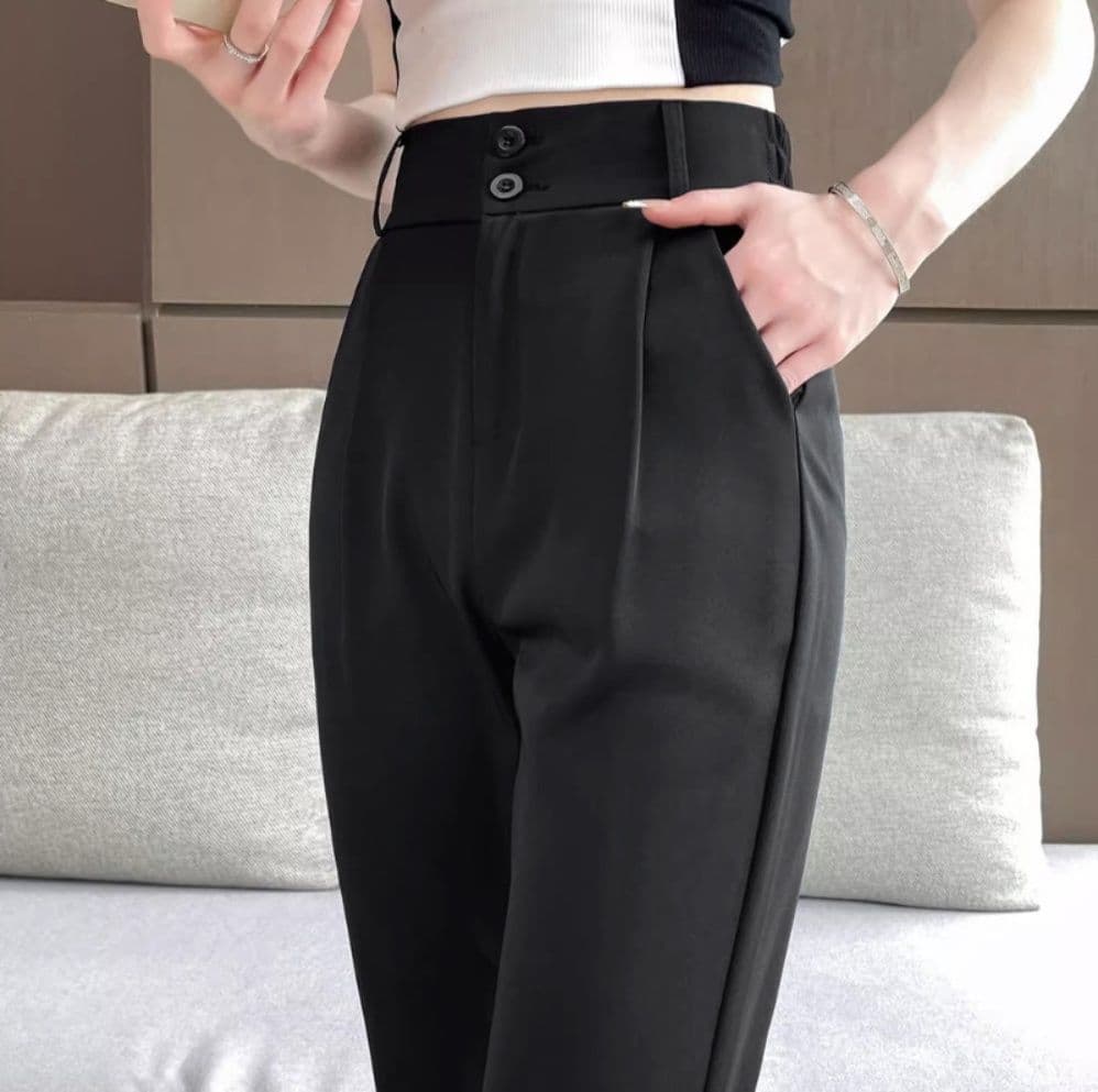 レディースワイドパンツ 美脚効果 ハイウエストワイドパンツ スラックス
