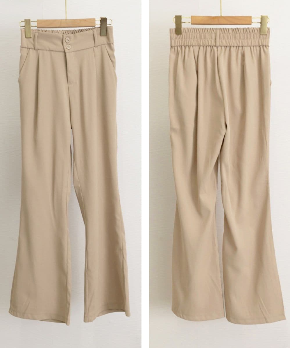 レディースワイドパンツ 美脚効果 ハイウエストワイドパンツ スラックス