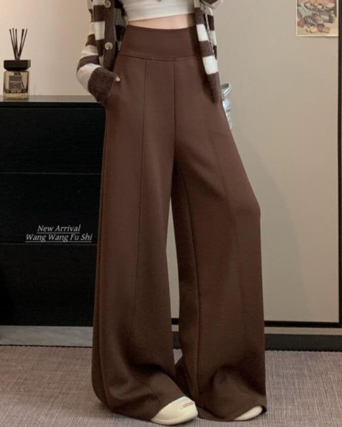 レディースワイドパンツ 秋冬レディース スウェット ワイドパンツ ゆったり美脚