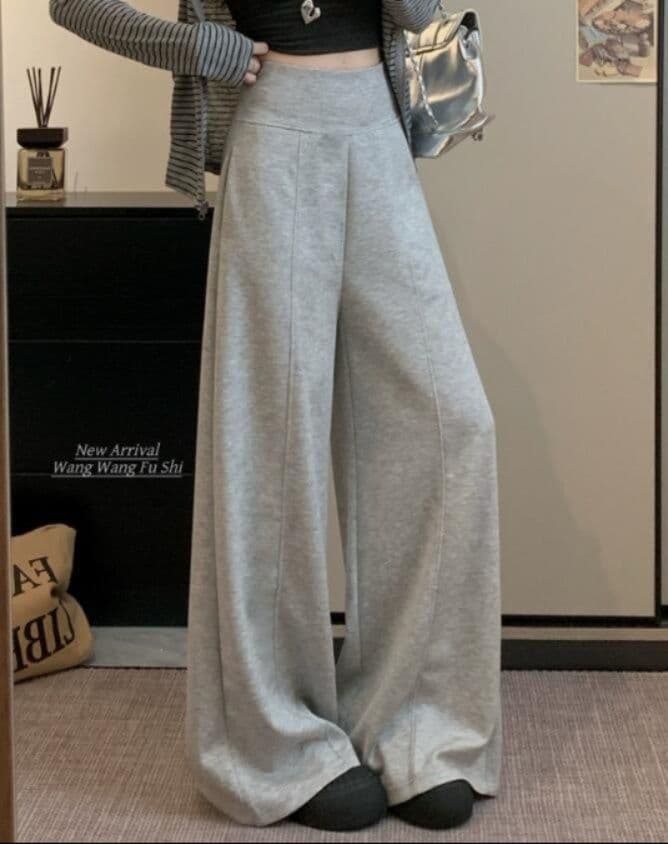 レディースワイドパンツ 秋冬レディース スウェット ワイドパンツ ゆったり美脚
