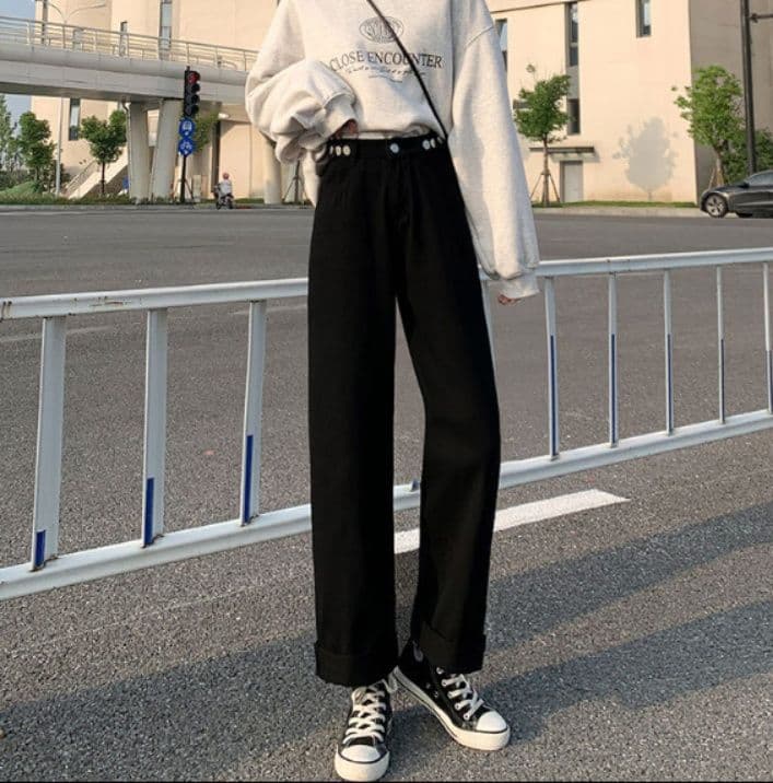 レディースワイドパンツ 2026新作 レディース ハイウエスト デニム ワイドパンツ ゆったり