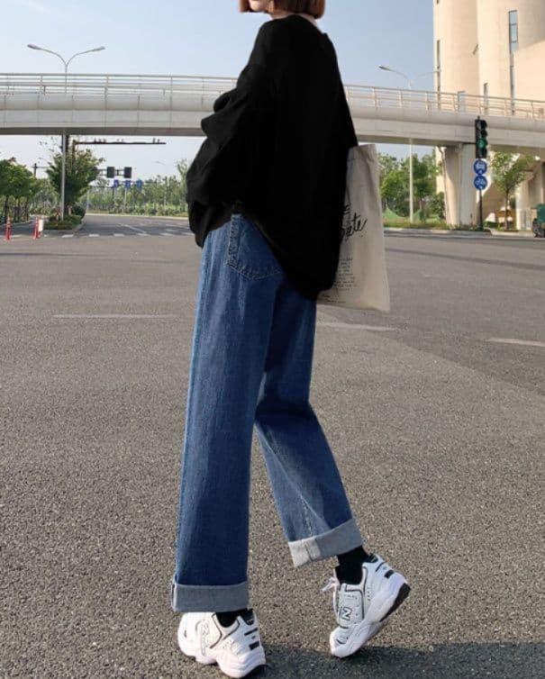 レディースワイドパンツ 2026新作 レディース ハイウエスト デニム ワイドパンツ ゆったり