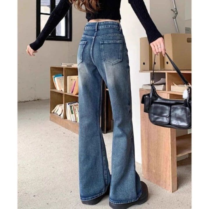 レディースワイドパンツ レディース デニム ワイドパンツ 着痩せ効果 ロング丈
