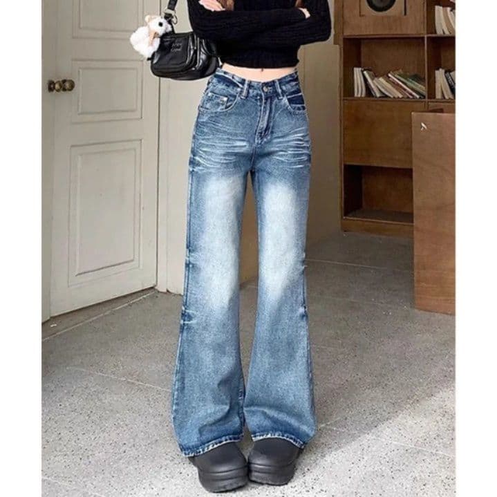 レディースワイドパンツ レディース デニム ワイドパンツ 着痩せ効果 ロング丈