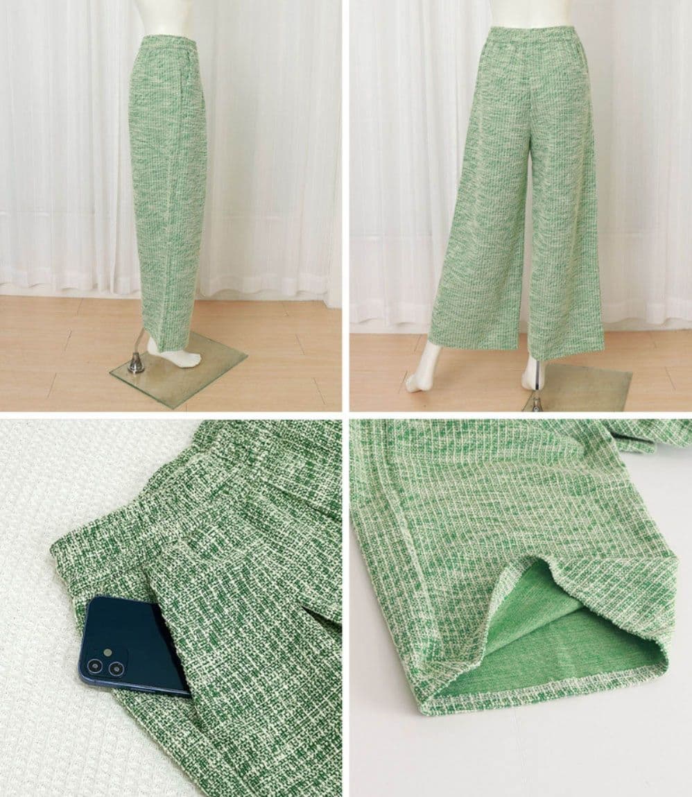 レディースワイドパンツ 体型カバー ワイドパンツ レディース ゴムウエスト