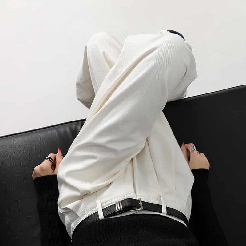 レディースワイドパンツ ドレープタック入りワイドパンツ