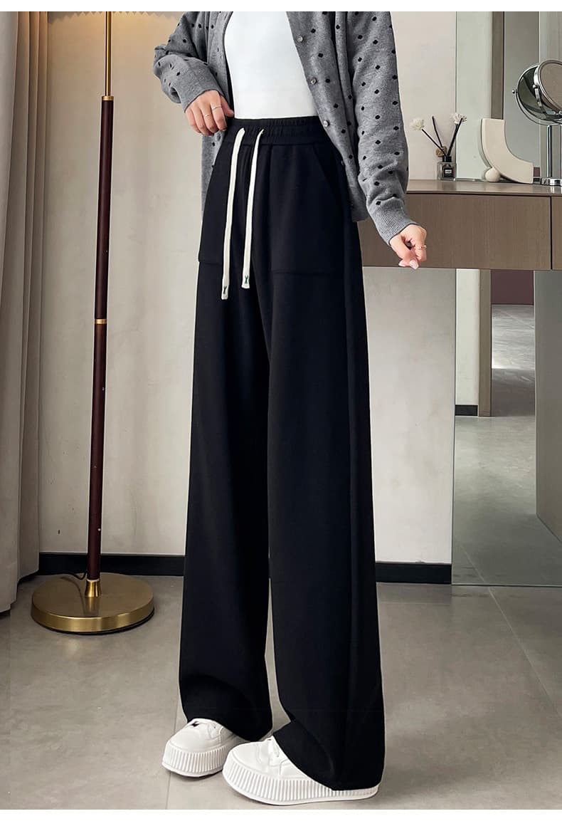 レディースワイドパンツ リラックス楽ちんワイドパンツ