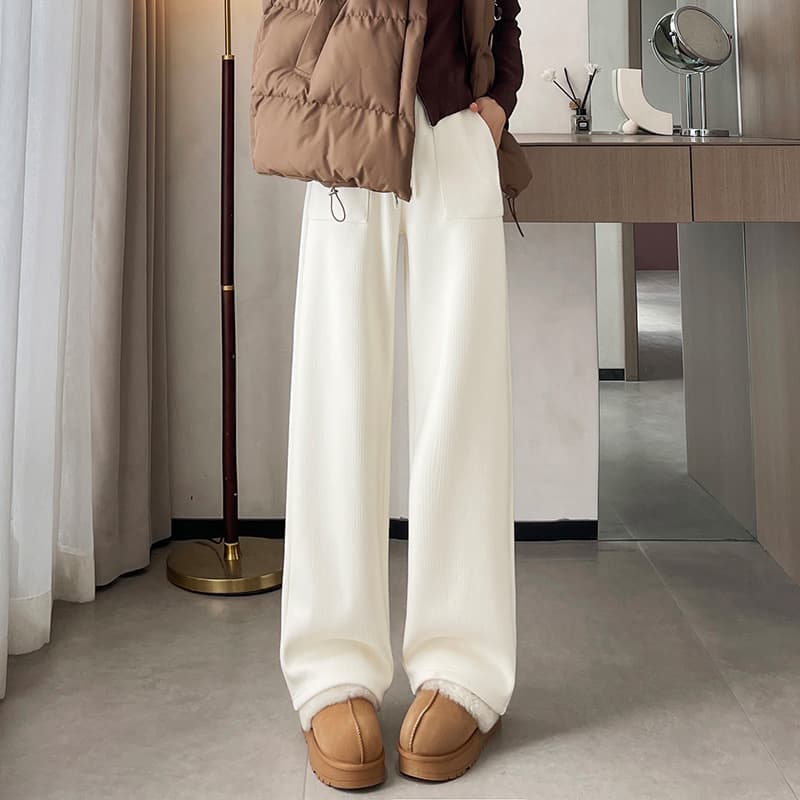 レディースワイドパンツ リラックス楽ちんワイドパンツ
