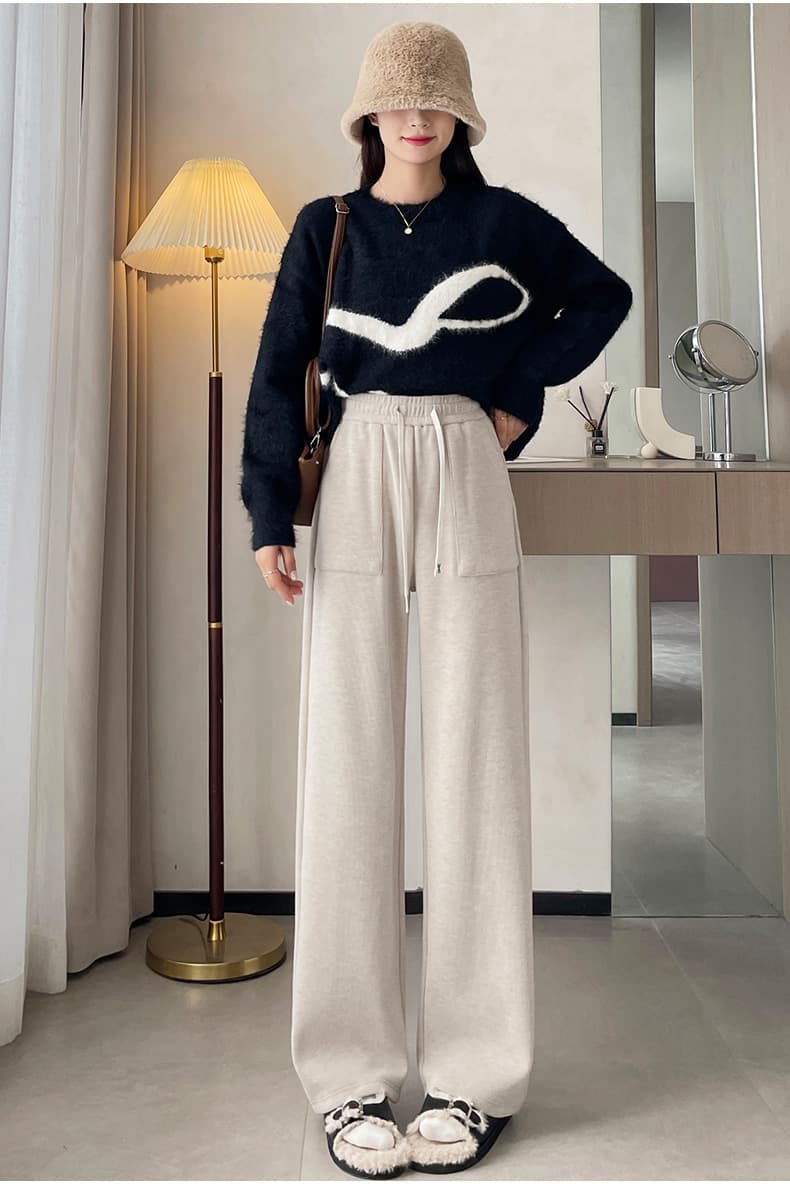 レディースワイドパンツ リラックス楽ちんワイドパンツ