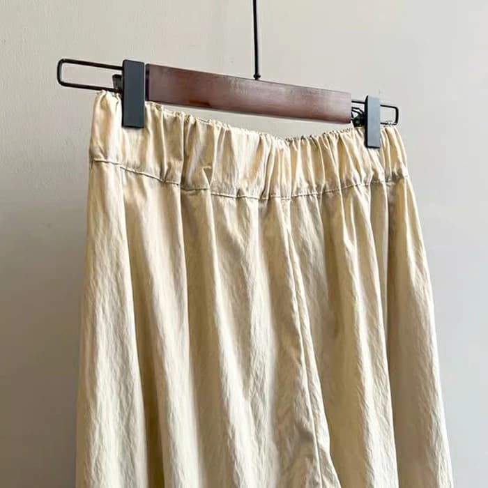 レディースワイドパンツ 接触冷感ワイドパンツ ウエストゴム レディース