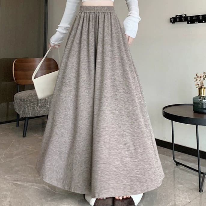 レディースワイドパンツ 優雅なタックデザイン　スカーチョ　ワイドパンツ