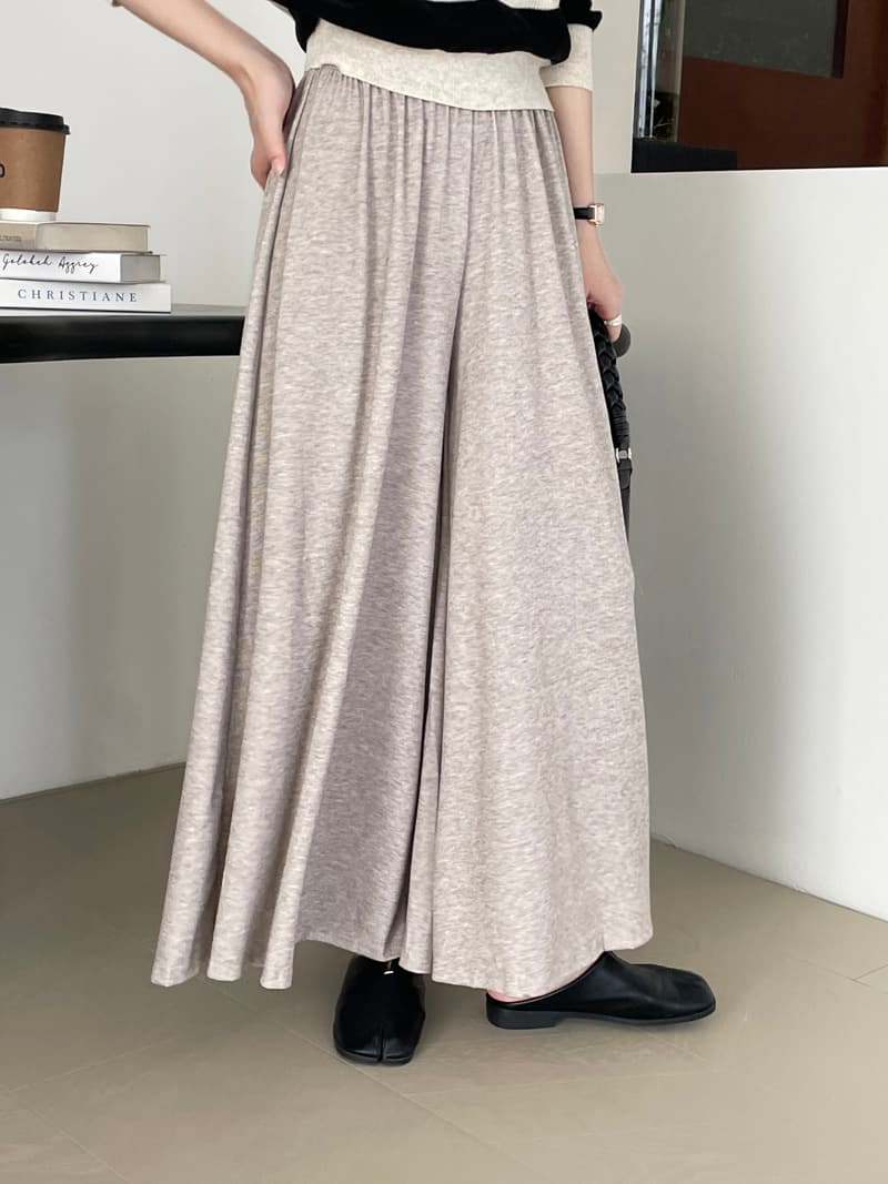 レディースワイドパンツ ゆったりシルエット タックワイドパンツ