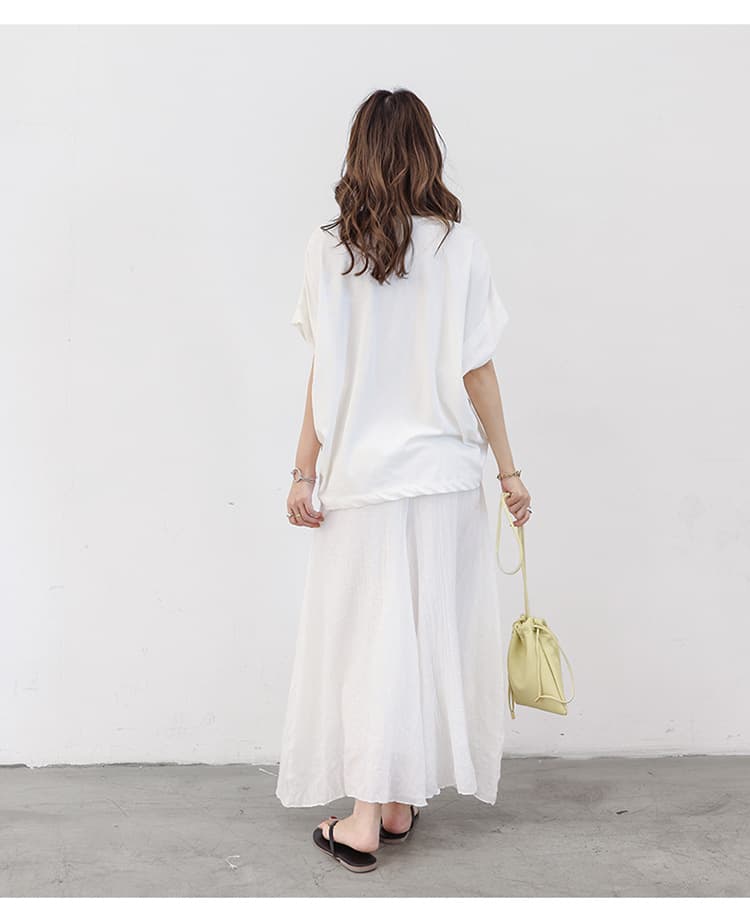 レディースワイドパンツ 涼しげフレアパンツ ワイドパンツ 体型カバー ゆったり