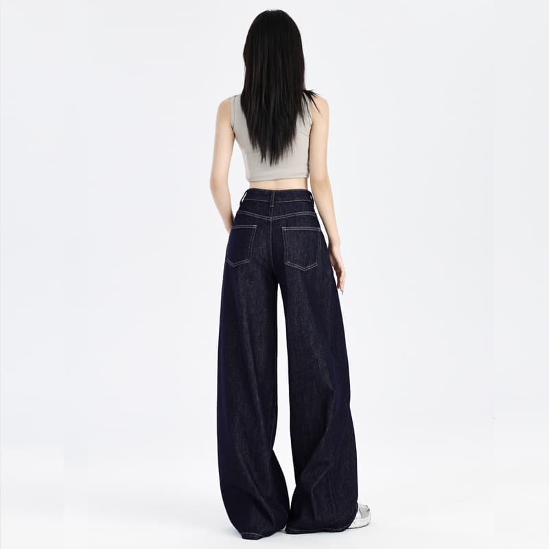 レディースワイドパンツ ドレープゆったりワイドパンツ