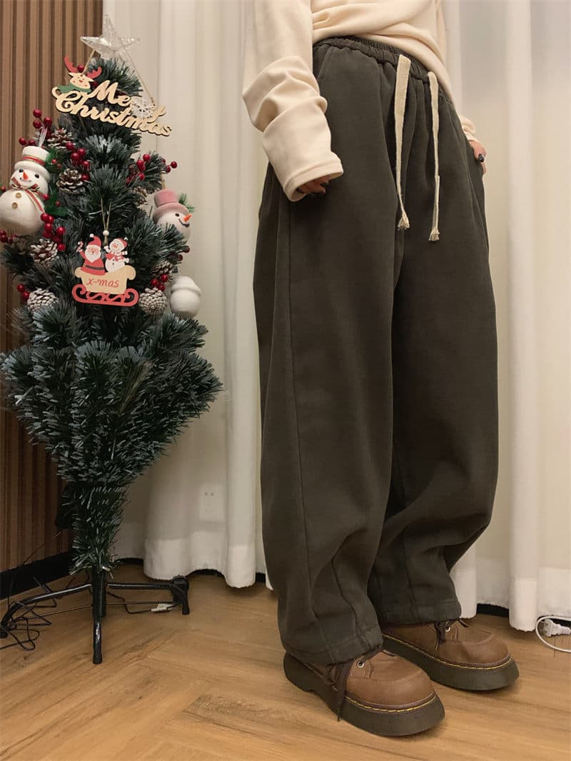 レディースワイドパンツ 新作カジュアル可愛いチノパンツ厚手韓国風