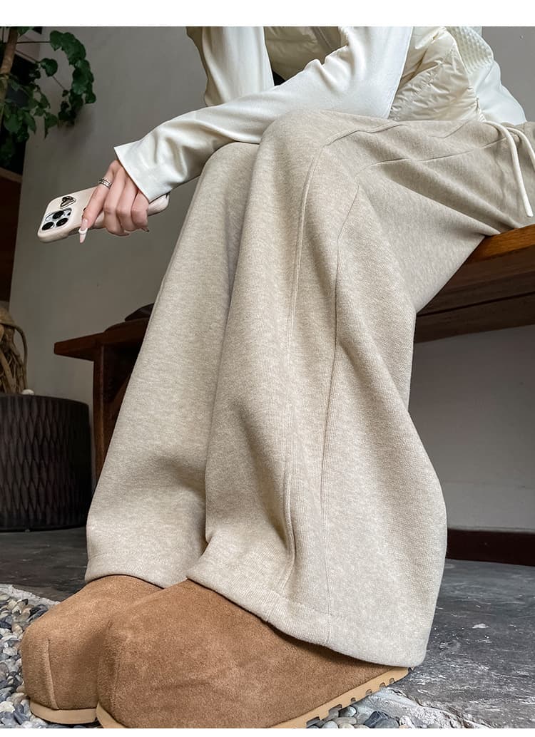 レディースワイドパンツ あったかリラックスルームパンツ