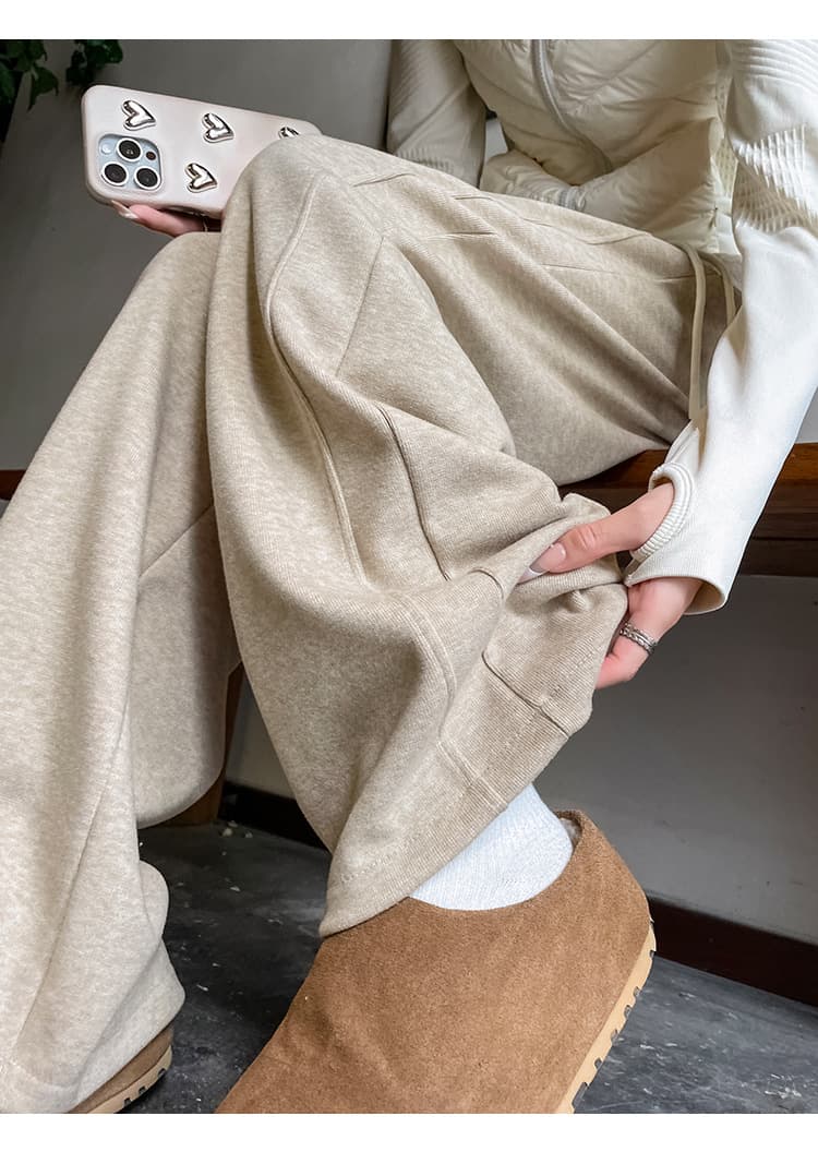 レディースワイドパンツ あったかリラックスルームパンツ