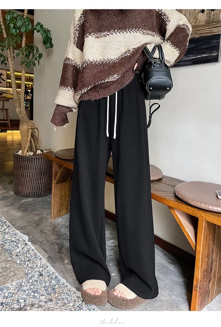 レディースワイドパンツ あったかリラックスルームパンツ