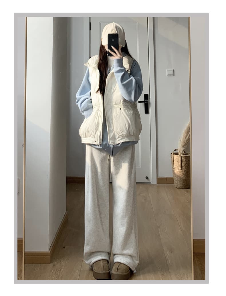 レディースワイドパンツ ゆったりあったかワイドパンツ リラックス