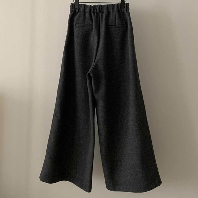 レディースワイドパンツ ゆったりストレートワイドパンツ