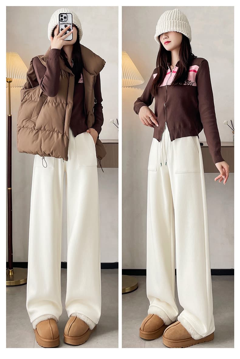 レディースワイドパンツ リラックス楽ちんワイドパンツ