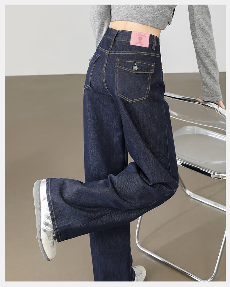 レディースワイドパンツ レディースワイドパンツ すっきり美脚ワイドデニムパンツ