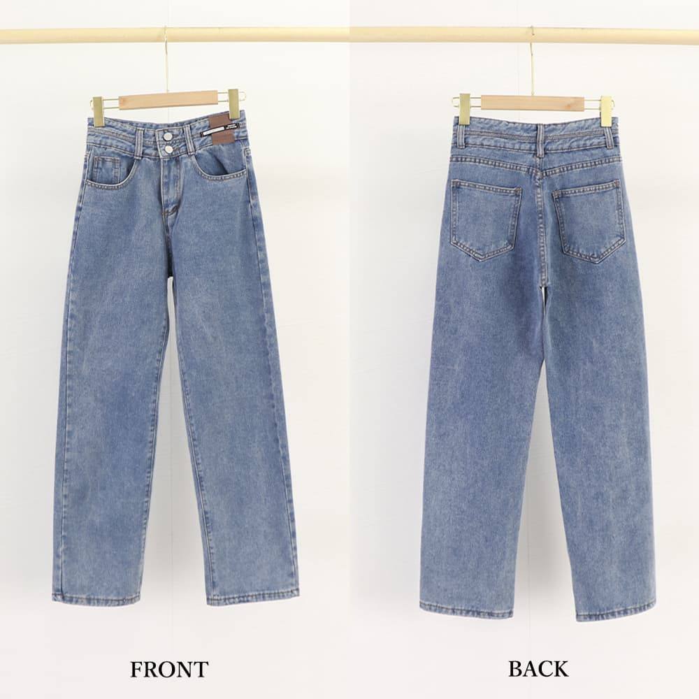 レディースワイドパンツ ハイウエストデニムワイドパンツ 美脚シルエット