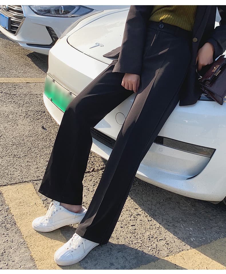 レディースワイドパンツ なめらかドレープ ワイドパンツ