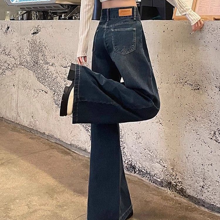 レディースワイドパンツ ハイウエストドレープロングパンツ