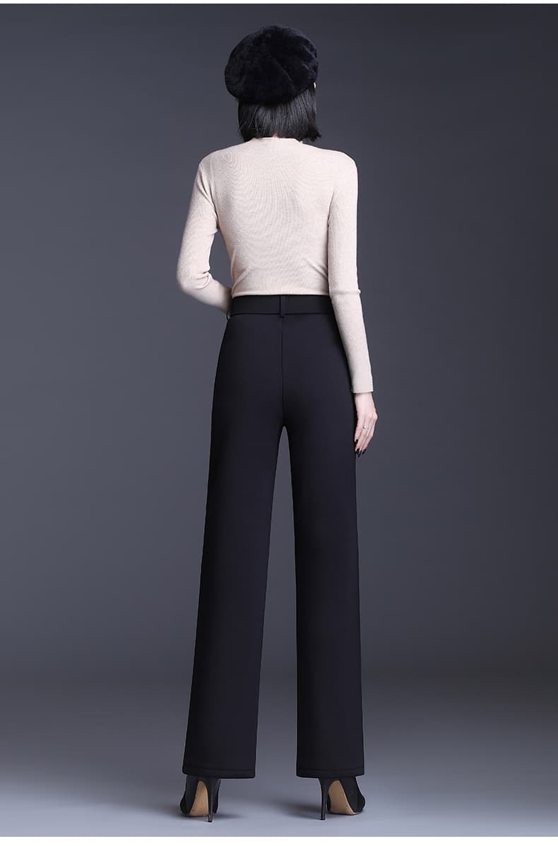 レディースワイドパンツ 優雅なドレープ美シルエットパンツ
