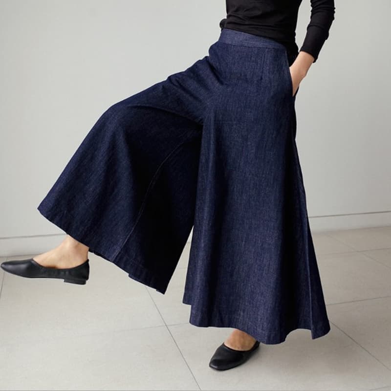 レディースワイドパンツ レディースワイドパンツ 風雅な揺れるスカーチョ