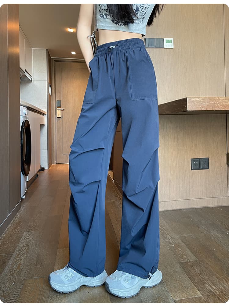 レディースワイドパンツ ゆったりリラックスチノワイドパンツ