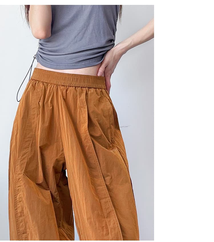 レディースワイドパンツ ゆったりリラックスタックワイドパンツ