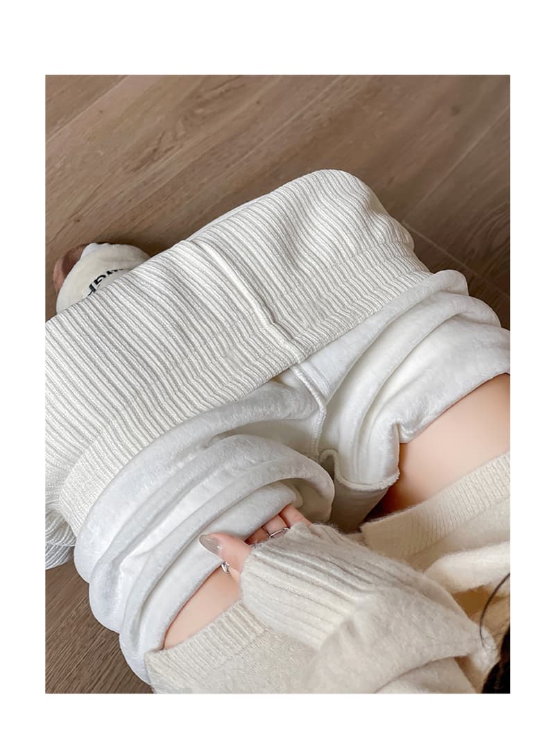 レディースワイドパンツ あったか起毛コーデュロイワイドパンツ