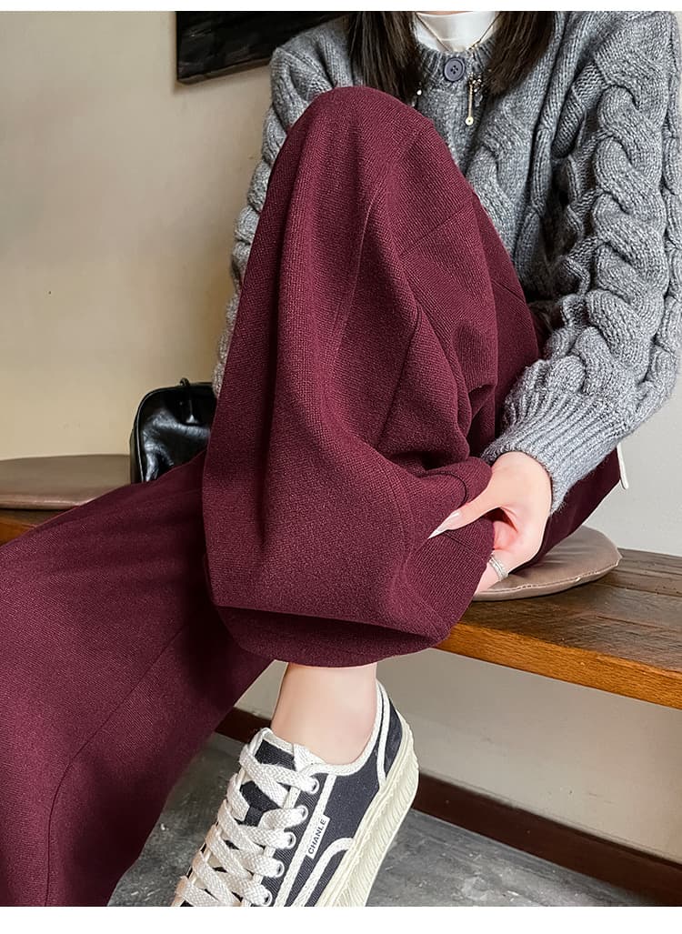 レディースワイドパンツ あったかリラックスルームパンツ